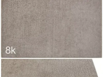 Carpet set 9155 - Hand-knotted Wool Soft Rug - 8k 3D model