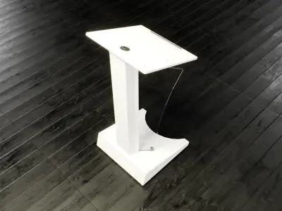 Transparent Lectern Podium 3D model