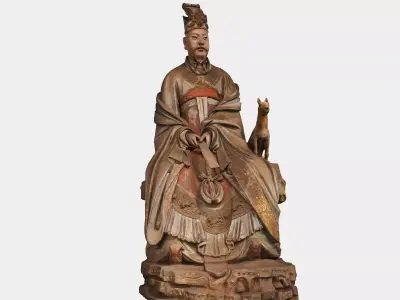 Deity Statue Sculpture05 3D model