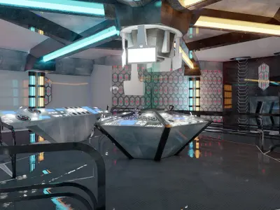 Sci-Fi Interior 3D model buy