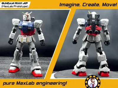 GUNDAM MAXLAB PROTOTYPE RX01 3D print model