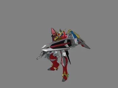Attacker Gundam B 23 3D model