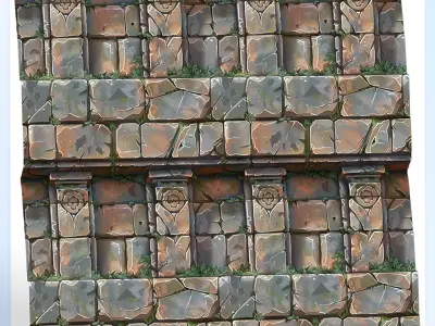 Stylized Wall Seamless Texture Texture