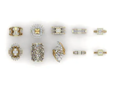 Pack jewelry ring  3D print model get