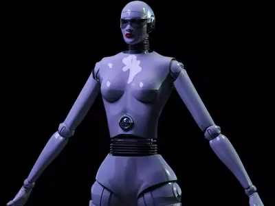 ROBOT 3 female 3D model