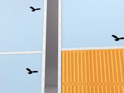 Noise barrier 3D model