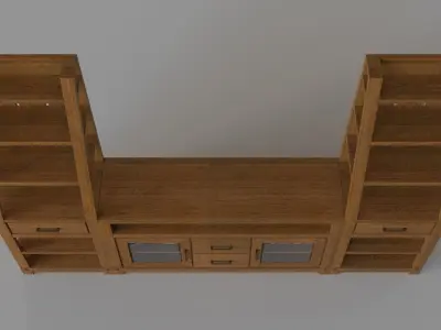 Entertainment Media Console 3D model