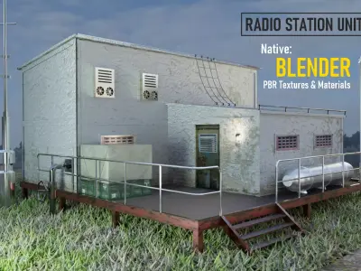 Radio Unit Low-poly 3D model