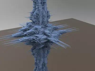 Space Station science facility exterior huge 3D model