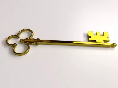 Golden Key 3D model