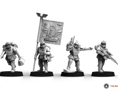 Universal Guard - Shock Command Squad 3D print model