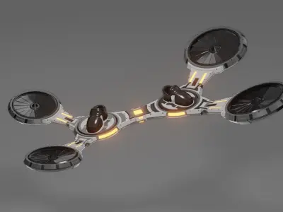 Flying Board Low-poly 3D model