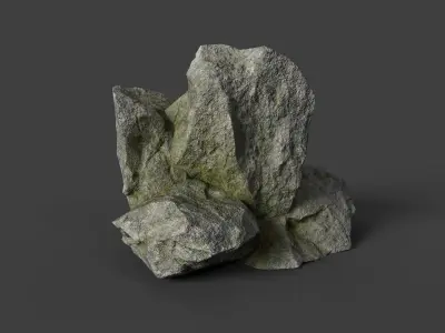 Rock 3-8 Low-poly 3D model