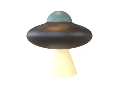 UFO Icon v1 003 Low-poly 3D model