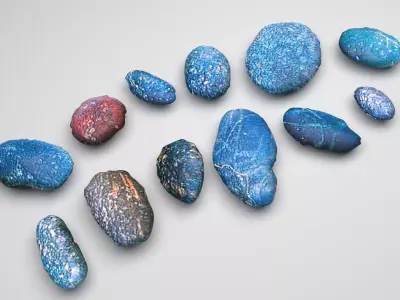 Rocks Set 3D model