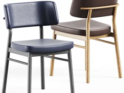 Wooden Chair Marlen by TrabA 3D model