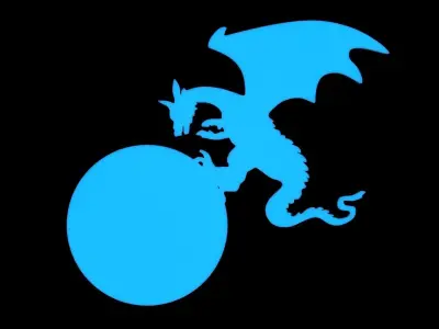 Dragon Door number 3D print model