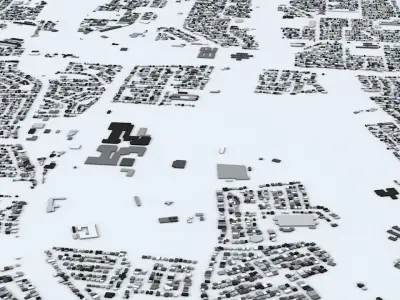 Cape Town Streets and Buildings 3D model