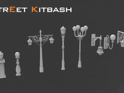 Street Kitbash 3D model