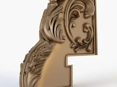 stair column for cnc 3D model