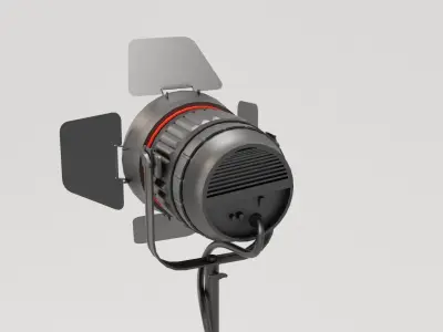 professional studio light Low-poly 3D model