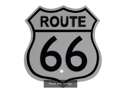 Highway Freeway Signs 3D Model Pack