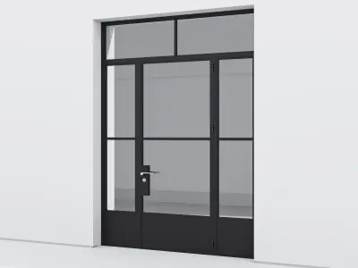 Aluminium door 172 3D model