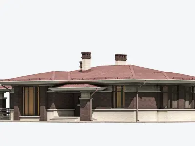 Residential House 13 Low-poly 3D model