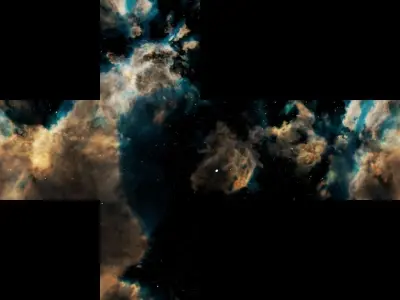 24 original Cubemaps 6k Cloudy space starfield Low-poly 3D model