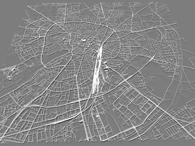 Cityscape Munster Germany 3D model