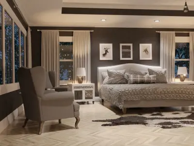 Contemporary Bedroom  3D model