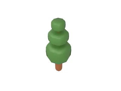 Cartoon Tree v13 002 Low-poly 3D model