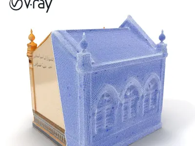 Islamic Architectural Building Model Pack Low-poly 3D model