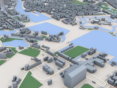 Copenhagen City Denmark 3D model