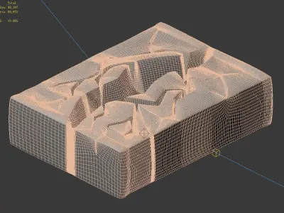 Planet - Ice Cliff 03 3D model