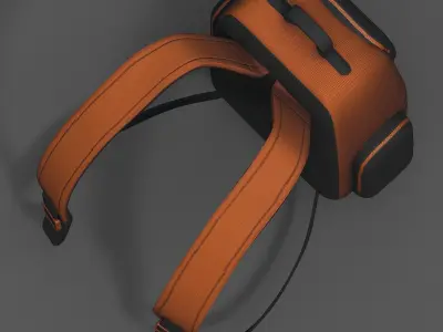 Backpack bag baggage Color 3d low poly Low-poly  Low-poly 3D model