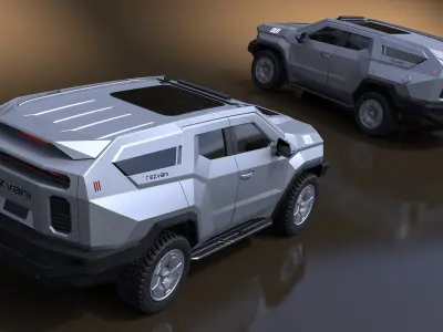  Armoured SUV Rezvani Vengeance Grey Simplified 