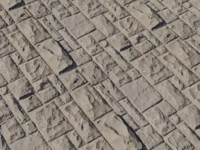 Hand Carved Limestone Blocks PBR Texture Texture