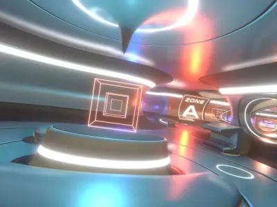 3D Showroom Level Kit Vol 14 Low-poly 3D model