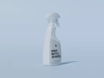 Cleaning Product Spray Bottle  ver1 3D model