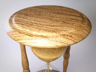 Hourglass Low-poly 3D model