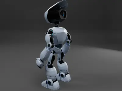 Robot  Low-poly 3D model purchase