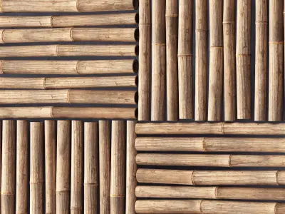 Decor of bamboo collection 3D model