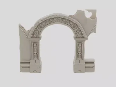 Ancient Fantasy Stone Archway for 3D print 3D model
