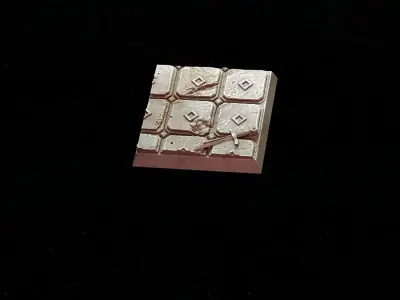 Miniature bases - Tomb or Crypt - Round and Square pack 3D print model