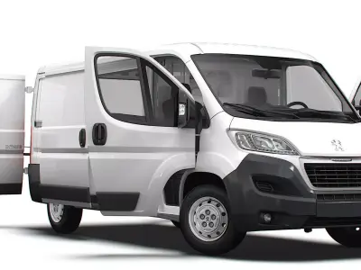 Peugeot Boxer Van L2H1 HQ Interior 2023 3D model