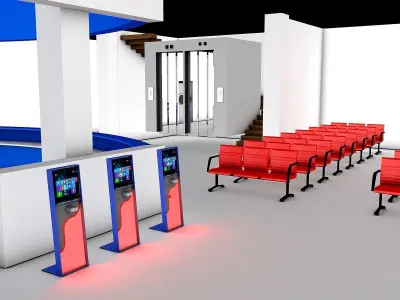 Hospital Floor 3D model