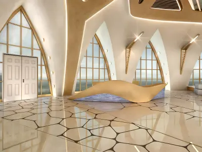  Meeting Center of the Future Low-poly 3D model