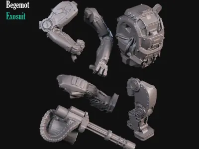 Begemot Exosuit 3D print model