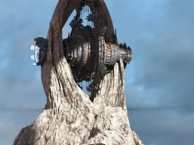 Wheel of time Cliffs 1 3D model